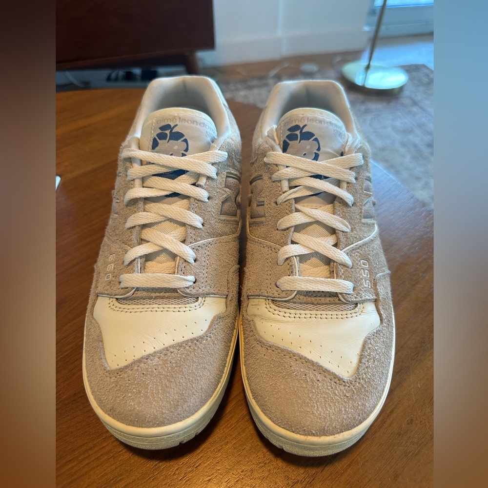 Aime Leon Dore New Balance 550 Beige Suede Sneakers